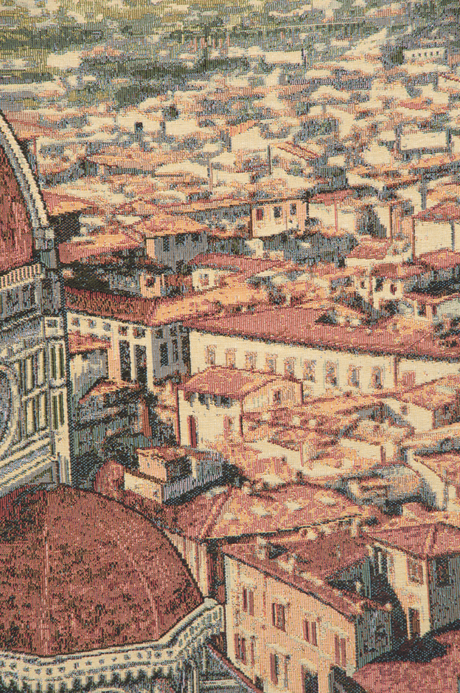 Florence Cathedral Italian Tapestry Wall Hanging 38x52 Inch Cotton Jacquard Woven Wall Tapestry