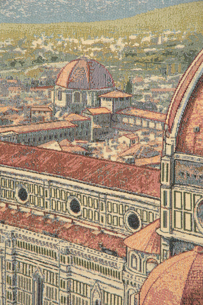 Florence Cathedral Italian Tapestry Wall Hanging 38x52 Inch Cotton Jacquard Woven Wall Tapestry