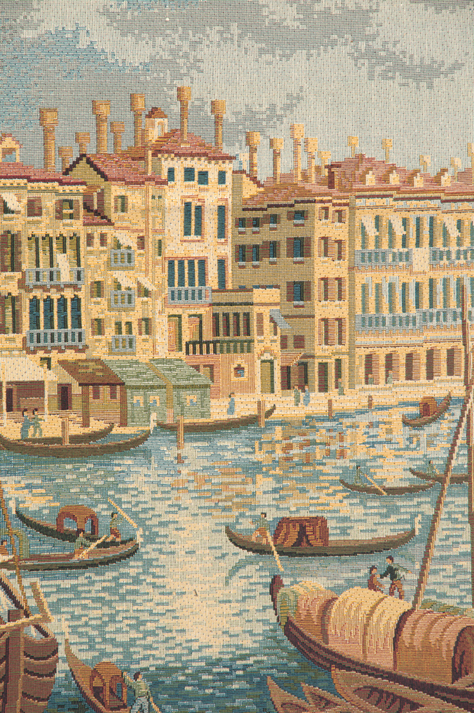 Ponte di Rialto Italian Tapestry Wall Hanging 13x19 Inch Cotton Jacquard Woven Wall Tapestry