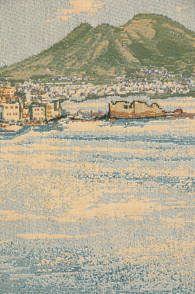 Alessia Cara Gulf of Naples Tapestry Wall Hanging 12x19 Inch Cotton Jacquard Woven Wall Tapestry