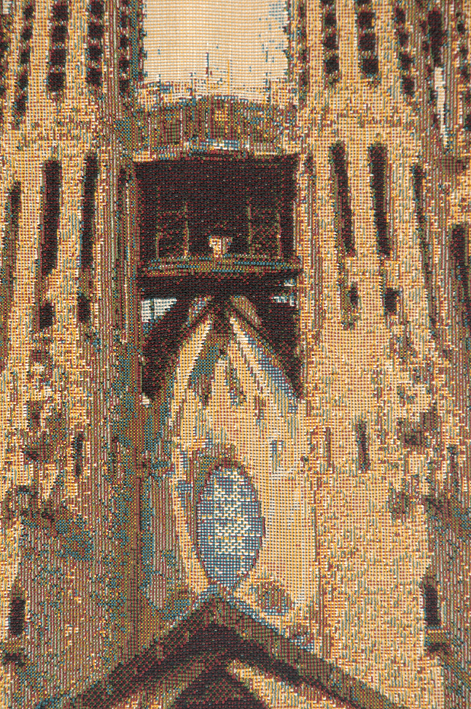 Antoni Gaudi The Holy Family Italian Tapestry Wall Hanging 19x12 Inch Cotton Jacquard Woven Wall Tapestry