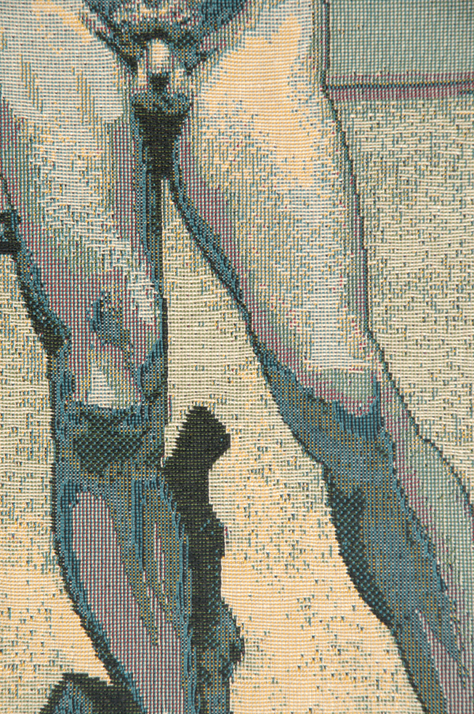 Michelangelo Statue of David Tapestry Wall Hanging 19 x 12 in Renaissance Sculpture Jacquard Woven Italian Wall Decor