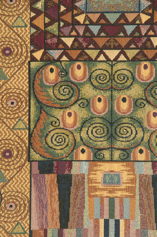 Gustav Klimt The Frieze Tapestry Wall Hanging 54 x 24 in Art Nouveau Jacquard Woven Fine Art Wall Decor