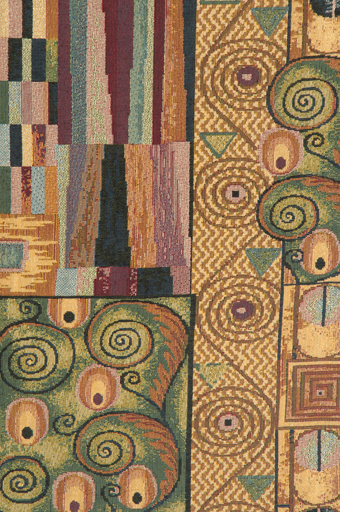 Gustav Klimt The Frieze Tapestry Wall Hanging 54 x 24 in Art Nouveau Jacquard Woven Fine Art Wall Decor