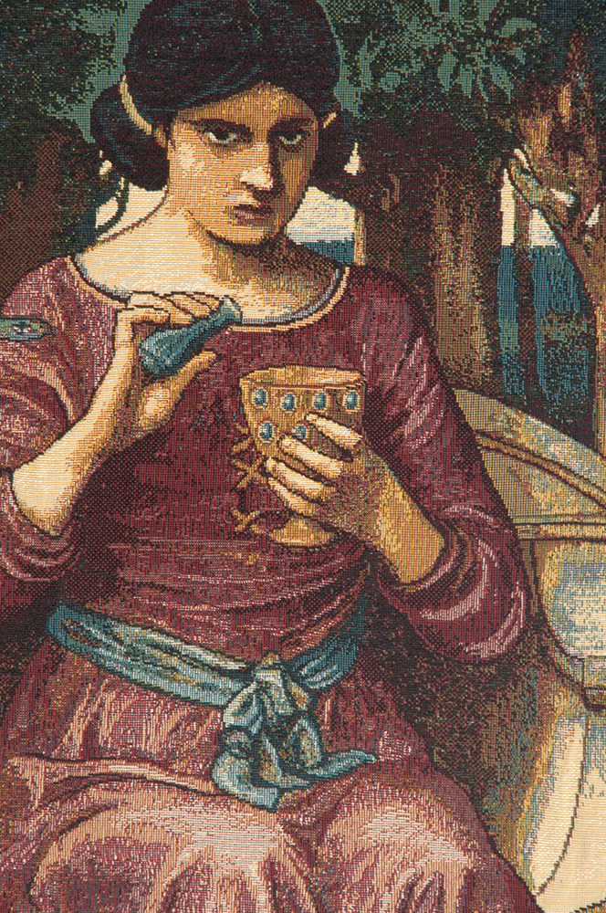John William Waterhouse Giason Medea Tapestry Wall Hanging 34 x 24 in Pre Raphaelite Mythology Jacquard Woven Decor