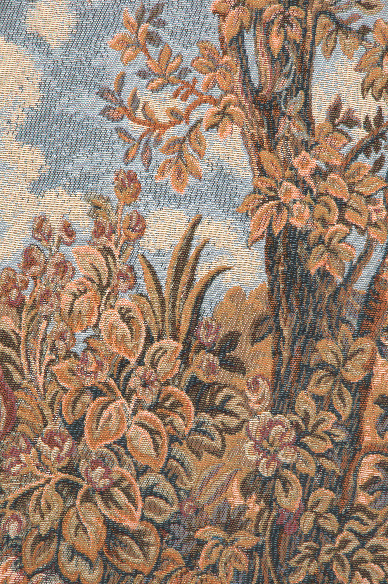 Autumn Grapes in Basket European Tapestries | Close Up 2
