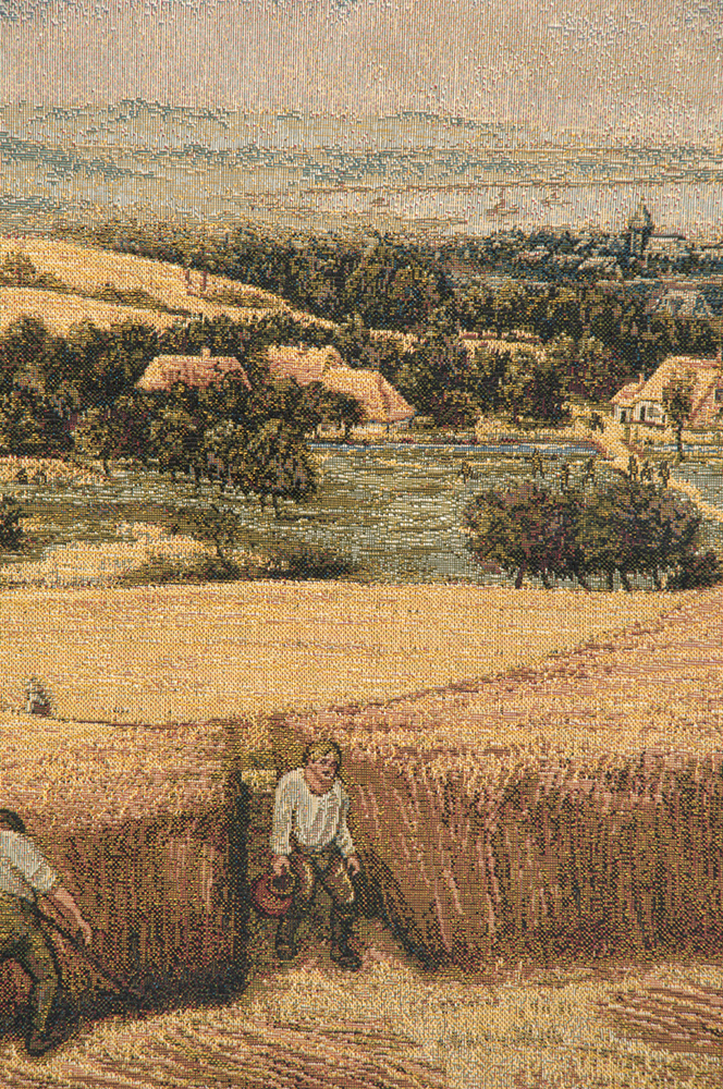 Pieter Bruegel Harvest I Vintage Tapestry Wall Hanging 26 x 40 in Jacquard Woven Renaissance Harvest Wall Art