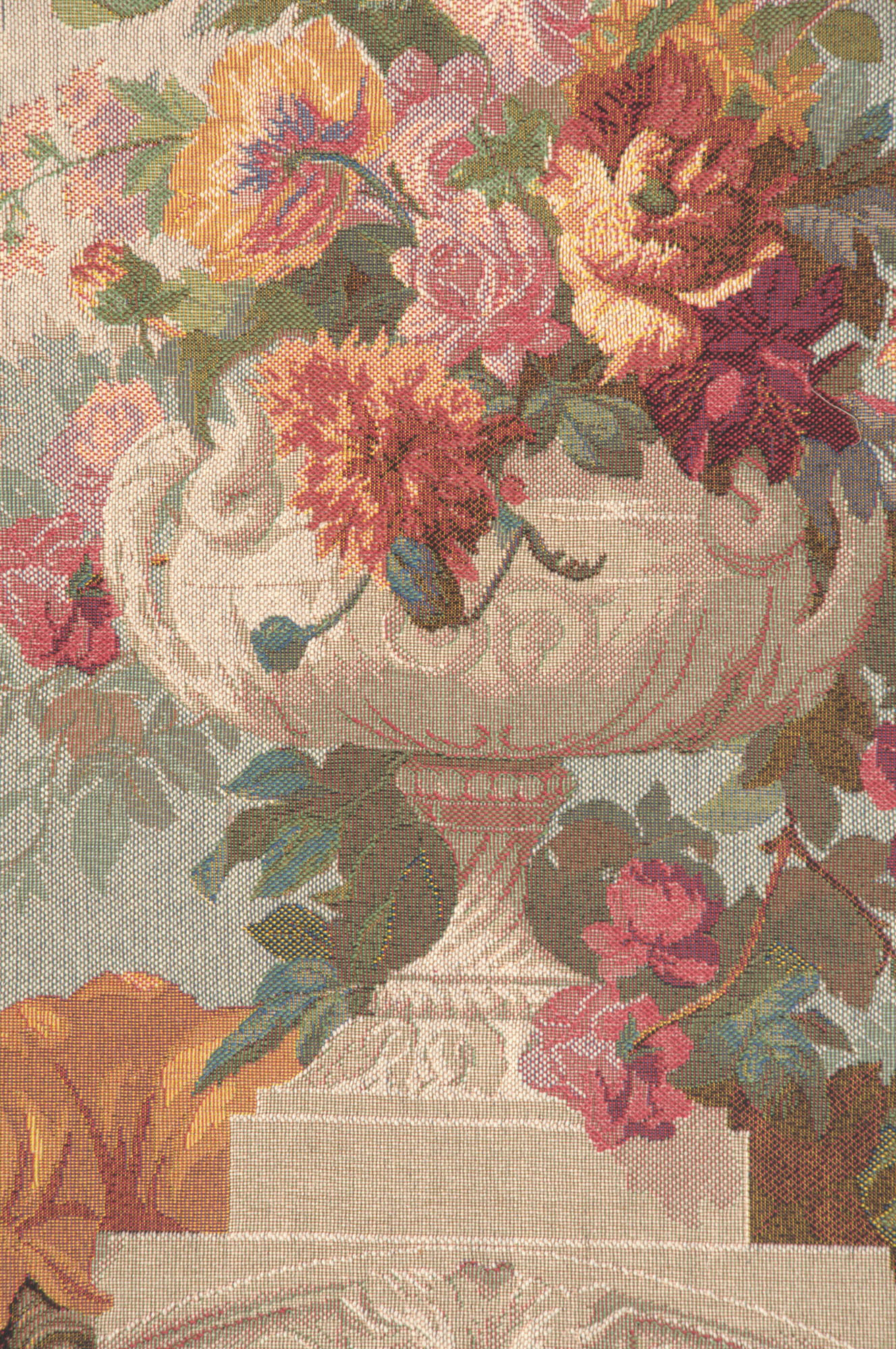 Bouquet Cornemuse French Tapestry Wall Hanging 58x44 Inch Cotton Jacquard Woven Wall Tapestry