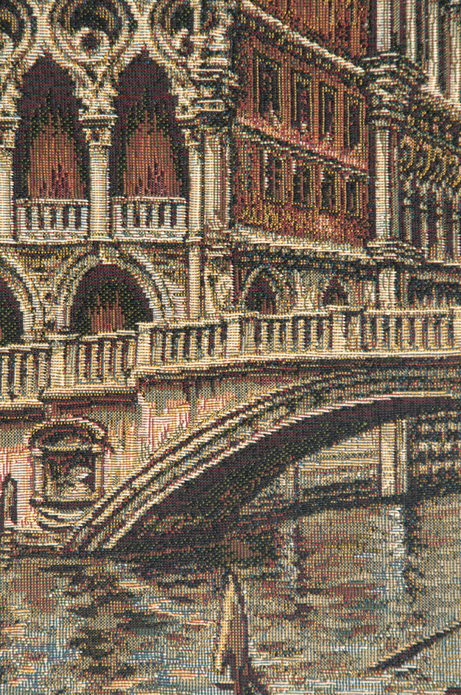 Venice II Famous Places Tapestry Wall Hanging 18 x 12 in Jacquard Woven Italian Venice Wall Art