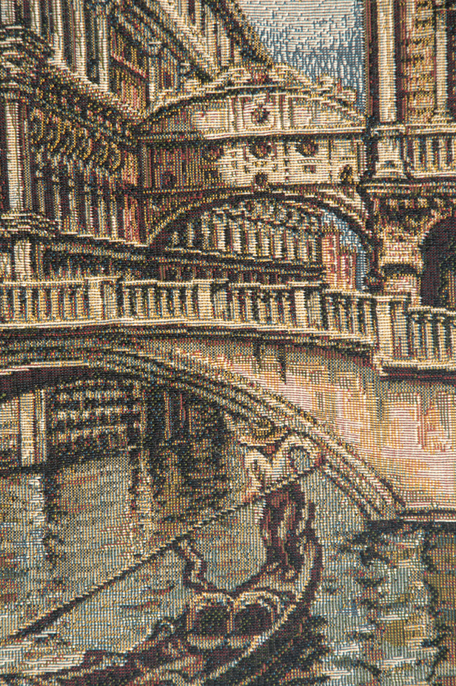 Venice II Famous Places Tapestry Wall Hanging 18 x 12 in Jacquard Woven Italian Venice Wall Art