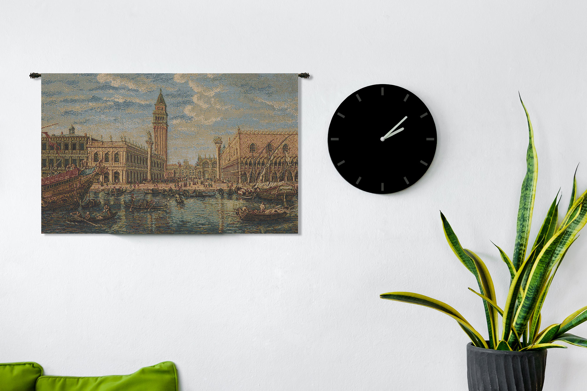 Alessia Cara Venice Rialto Ponte di Tapestry Wall Hanging 13 x 21 in Jacquard Woven Venice Canal Wall Art