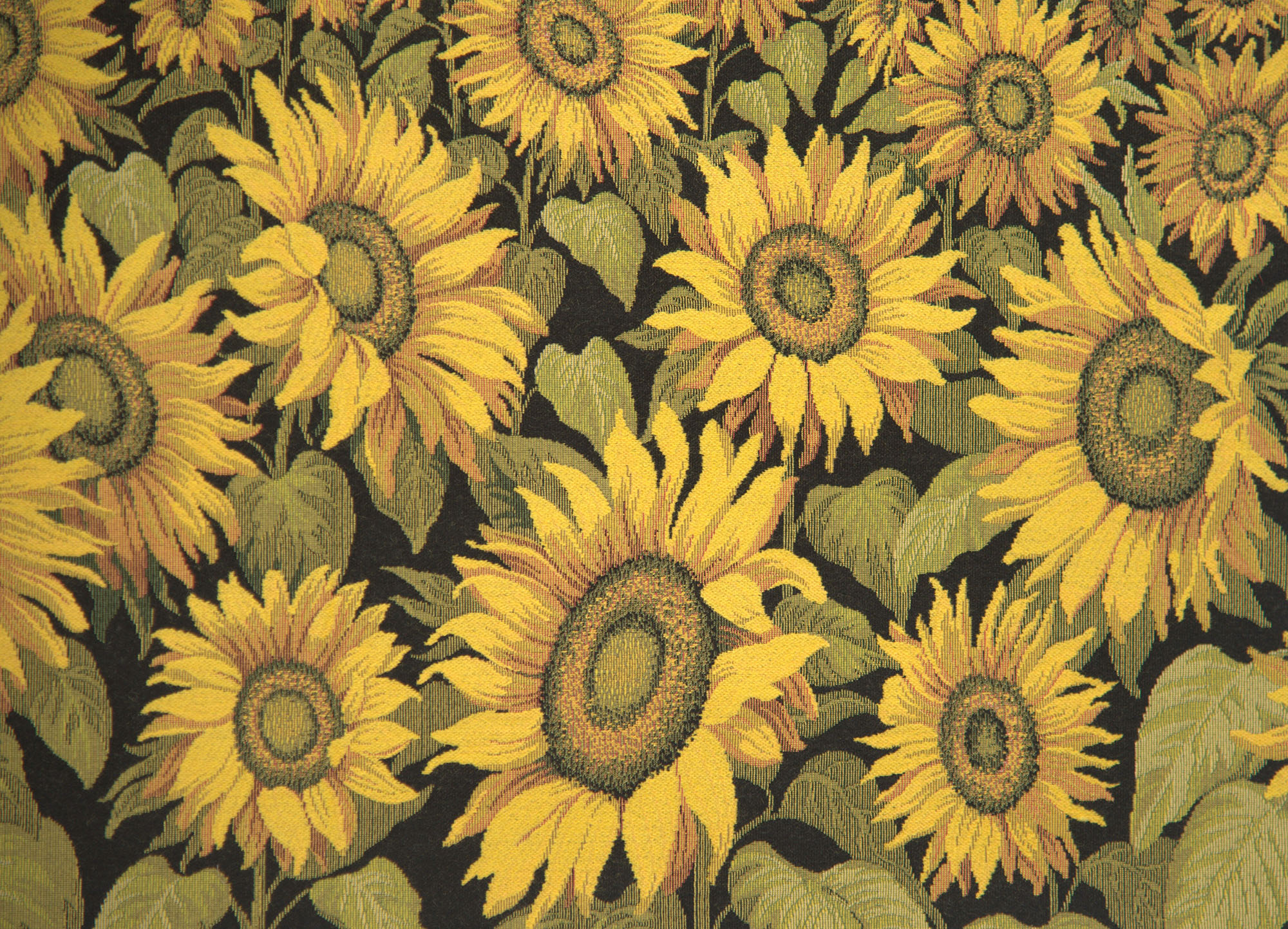 Alberto Passini Tuscan Sunflower Landscape Italian Tapestry Wall Hanging 35x25 Inch Cotton Jacquard Woven Wall Tapestry