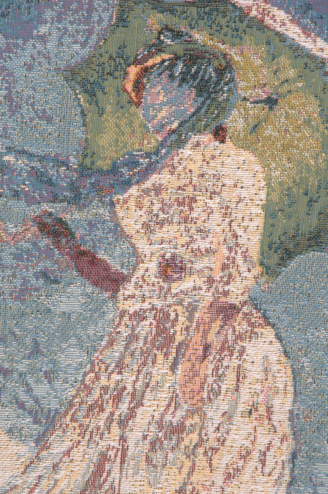 Claude Monet Lady with Umbrella Tapestry Pillow Cover 18x18 Inch Cotton Jacquard Woven Cushion Cover