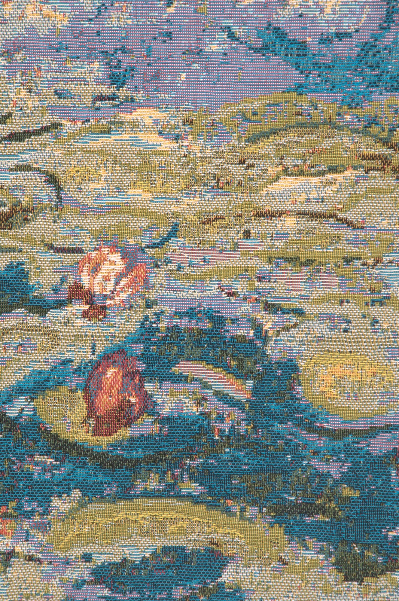 Claude Monet Water Lilies Tapestry Pillow Cover 18x18 Inch Cotton Jacquard Woven Cushion Cover