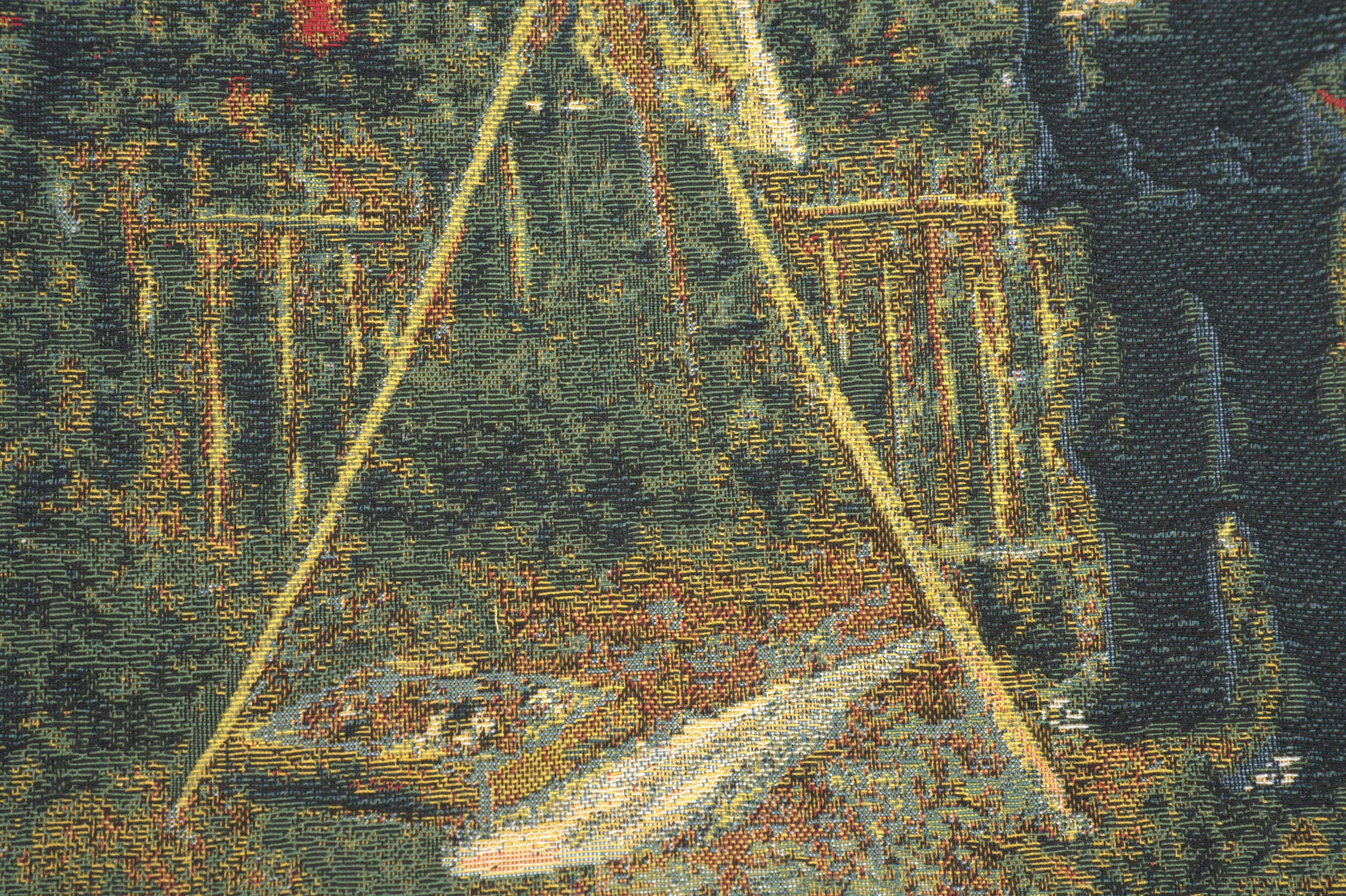 Pierre Auguste Renoir Monet Painting Tapestry Pillow Cover 18x18 Inch Cotton Jacquard Woven Cushion Cover
