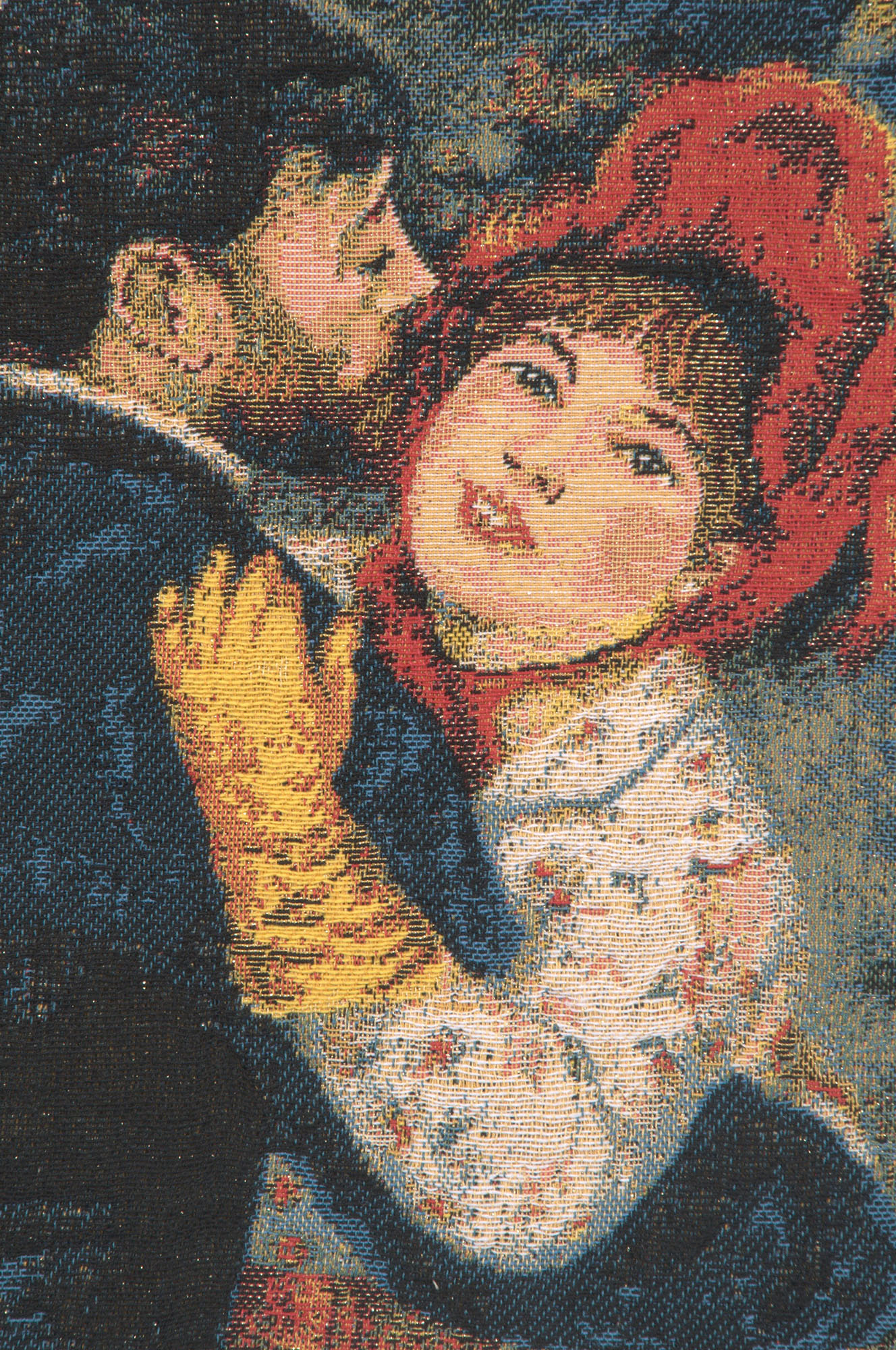 Pierre Auguste Renoir Renoir's Dance Tapestry Pillow Cover 18x18 Inch Cotton Jacquard Woven Cushion Cover