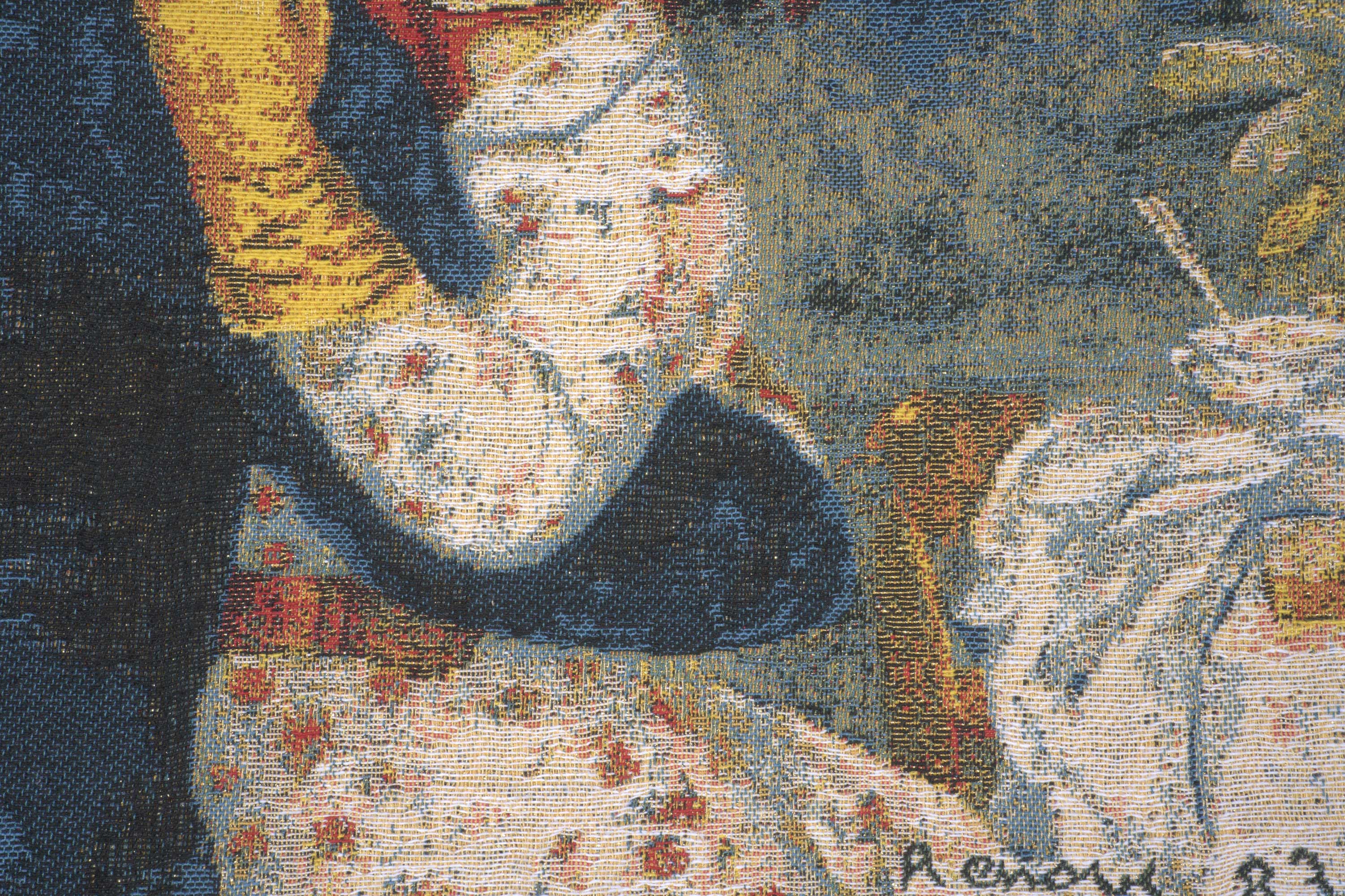 Pierre Auguste Renoir Renoir's Dance Tapestry Pillow Cover 18x18 Inch Cotton Jacquard Woven Cushion Cover
