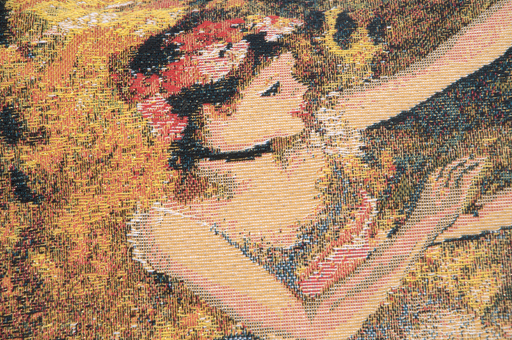 Edgar Degas The Dancers Tapestry Pillow Cover 18x18 Inch Cotton Jacquard Woven Cushion Cover