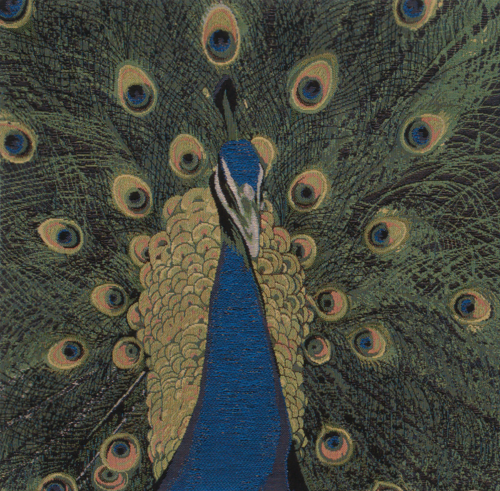 Jean Baptiste Huet The Peacock Tapestry Pillow Cover 19x19 Inch Cotton Jacquard Woven Cushion Cover