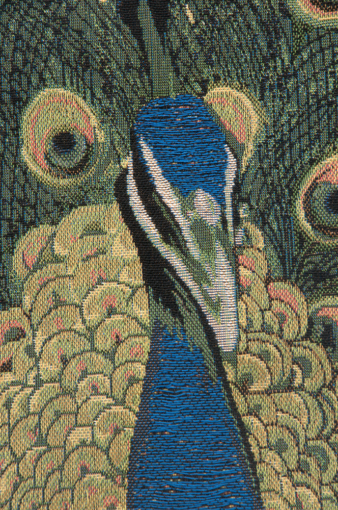 Jean Baptiste Huet The Peacock Tapestry Pillow Cover 19x19 Inch Cotton Jacquard Woven Cushion Cover