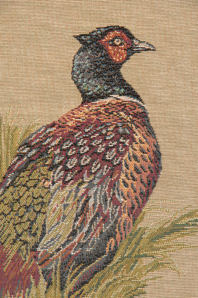 Jean Baptiste Huet Pheasant Tapestry Pillow Cover 19x19 Inch Cotton Jacquard Woven Cushion Cover