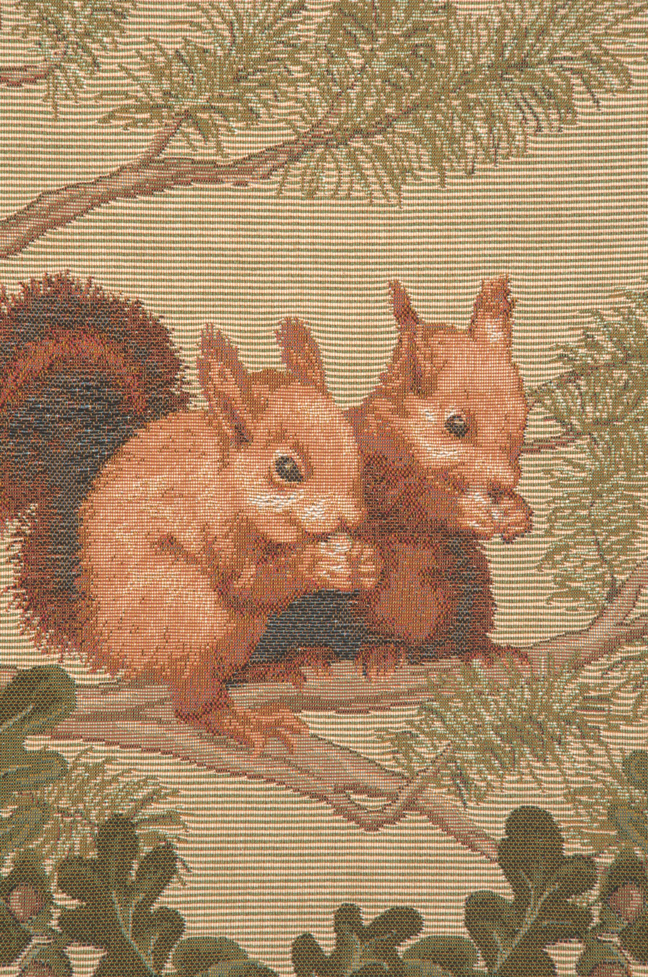 Jean Baptiste Huet Squirrels Tapestry Pillow Cover 19x19 Inch Cotton Jacquard Woven Cushion Cover
