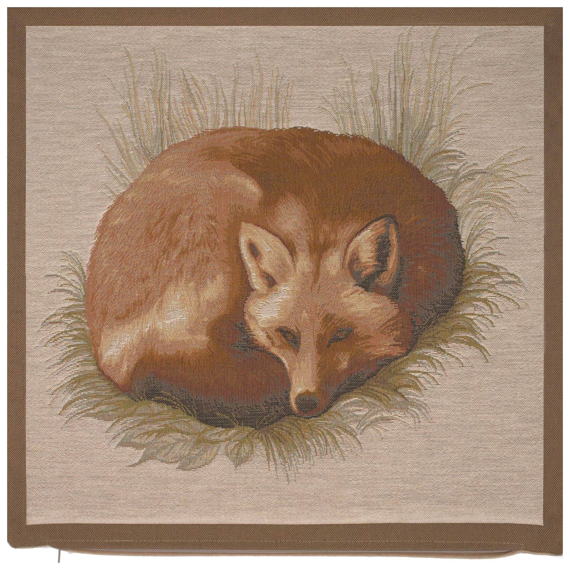 William Morris Fox Tapestry Pillow Cover 19x19 Inch Cotton Jacquard Woven Cushion Cover