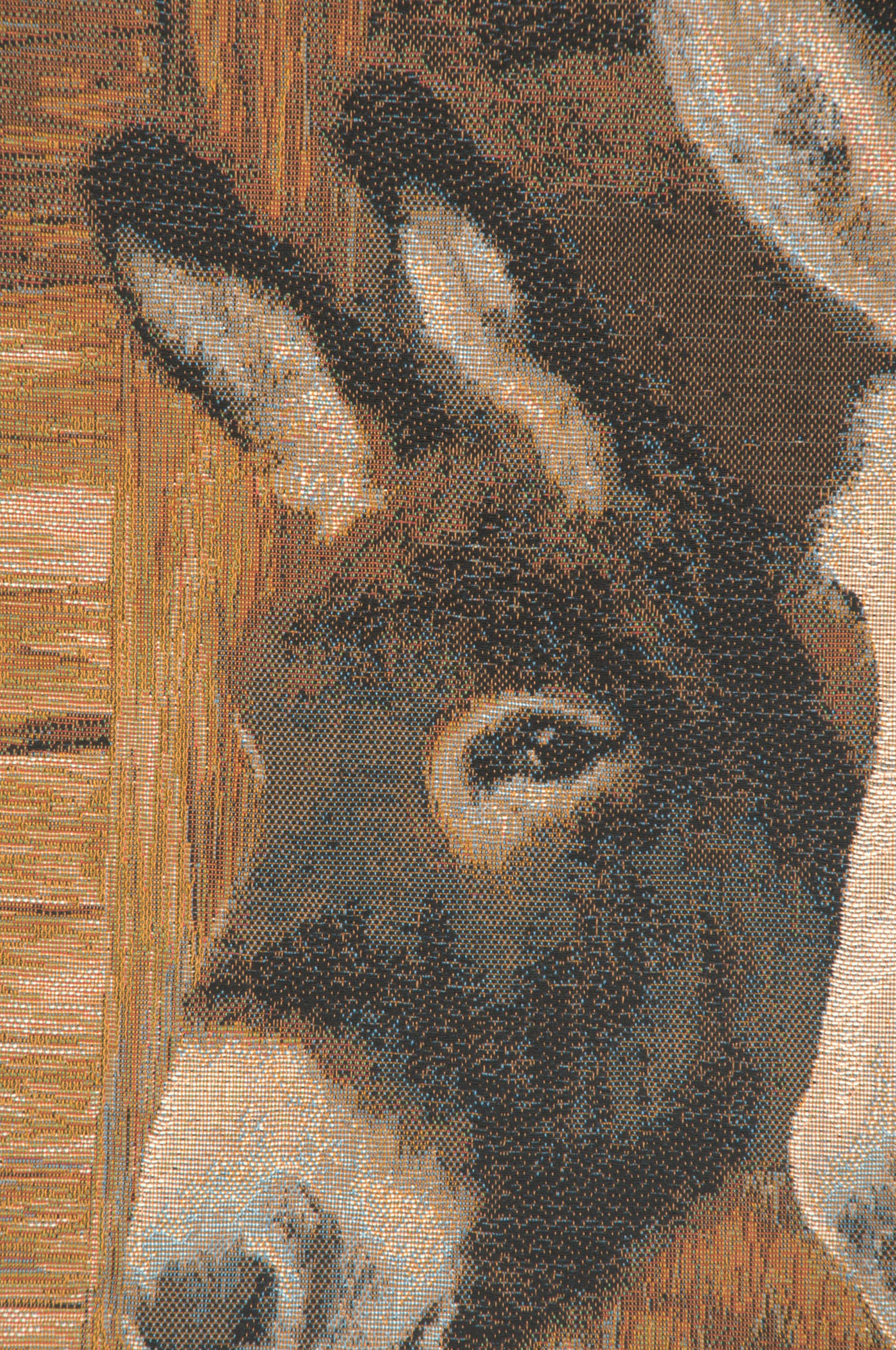William Morris Donkeys Tapestry Pillow Cover 19x19 Inch Cotton Jacquard Woven Cushion Cover