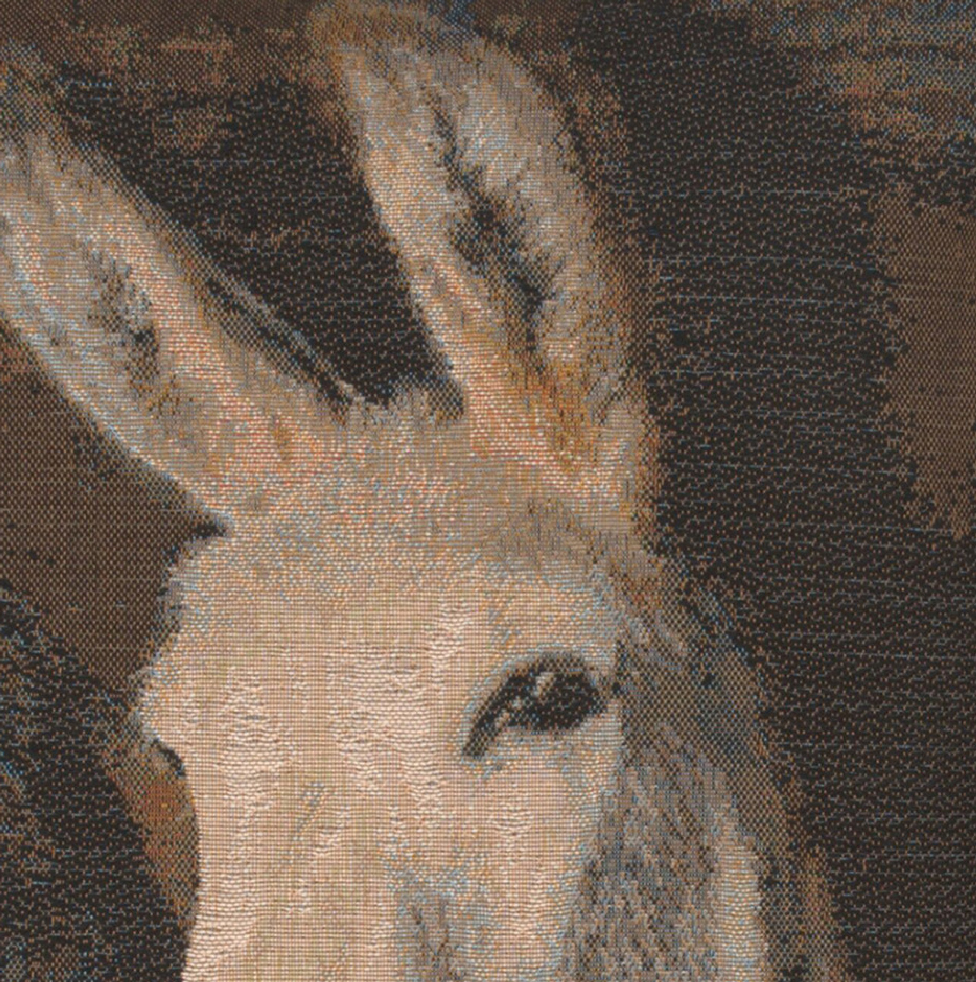 William Morris Donkeys Tapestry Pillow Cover 19x19 Inch Cotton Jacquard Woven Cushion Cover