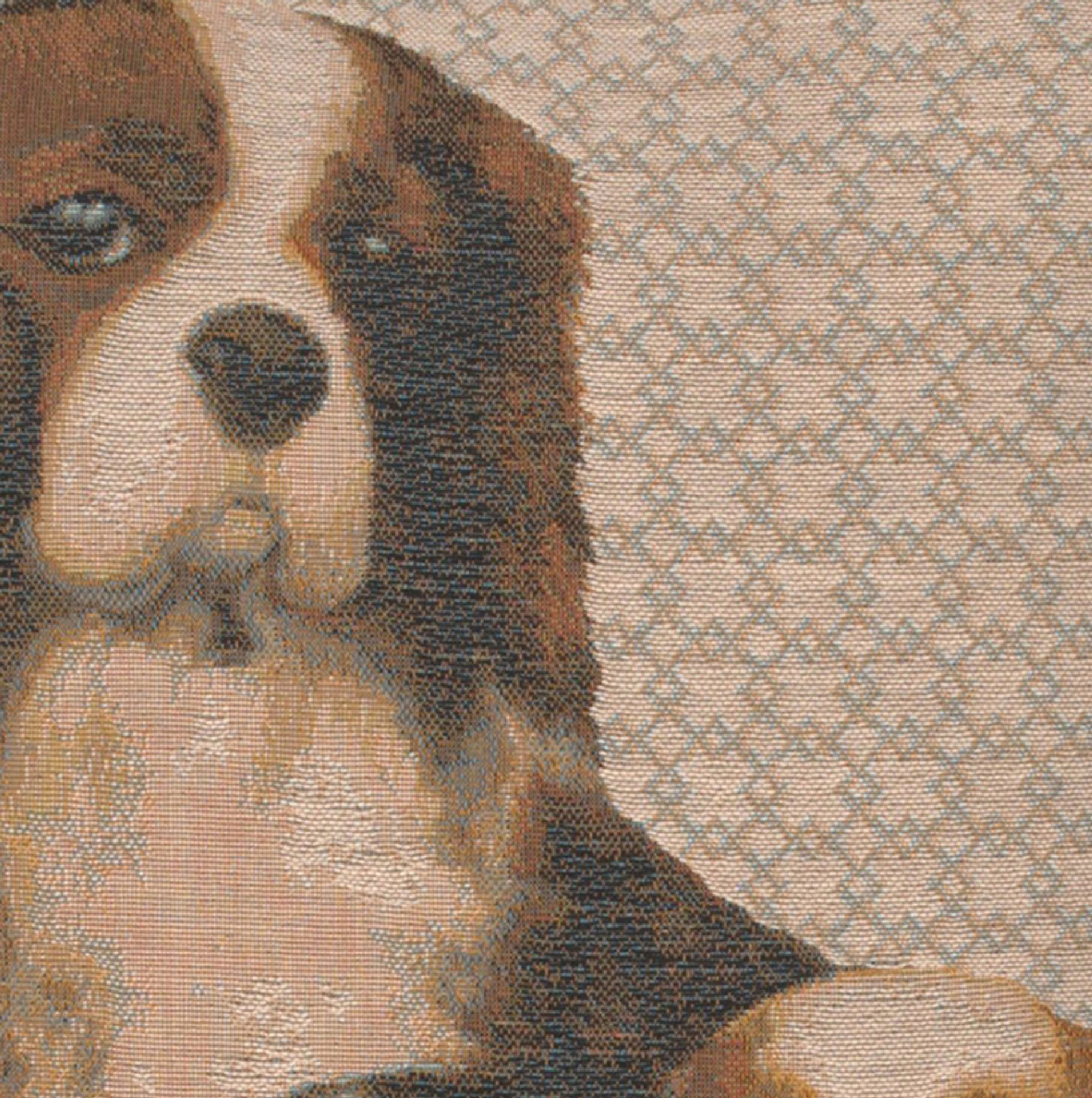 Alexandre Cavalier King Charles Family Tapestry Pillow Cover 19x19 Inch Cotton Jacquard Woven Cushion Cover