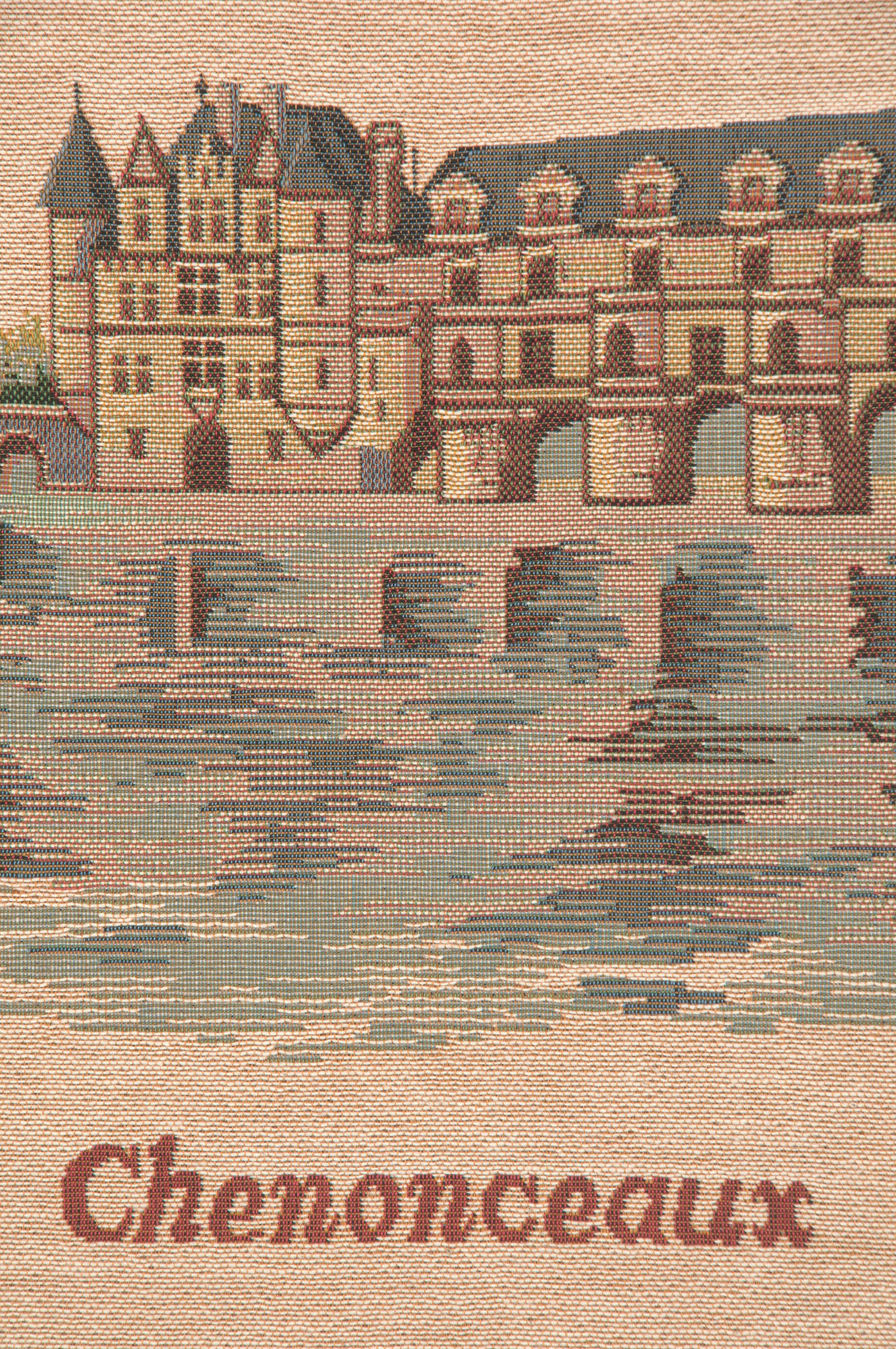 Chenonceaux I French Tapestry Pillow Cover 19x19 Inch Cotton Jacquard Woven Cushion Cover