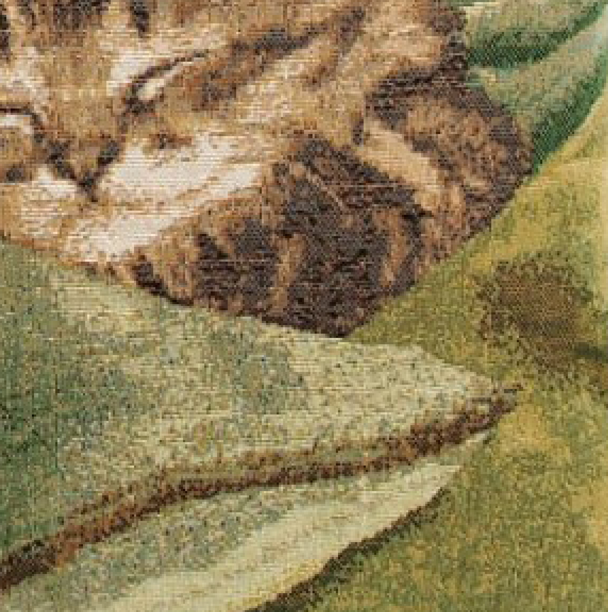 Alexandre Francois Sleeping Cat Green Tapestry Pillow Cover 14x14 Inch Cotton Jacquard Woven Cushion Cover