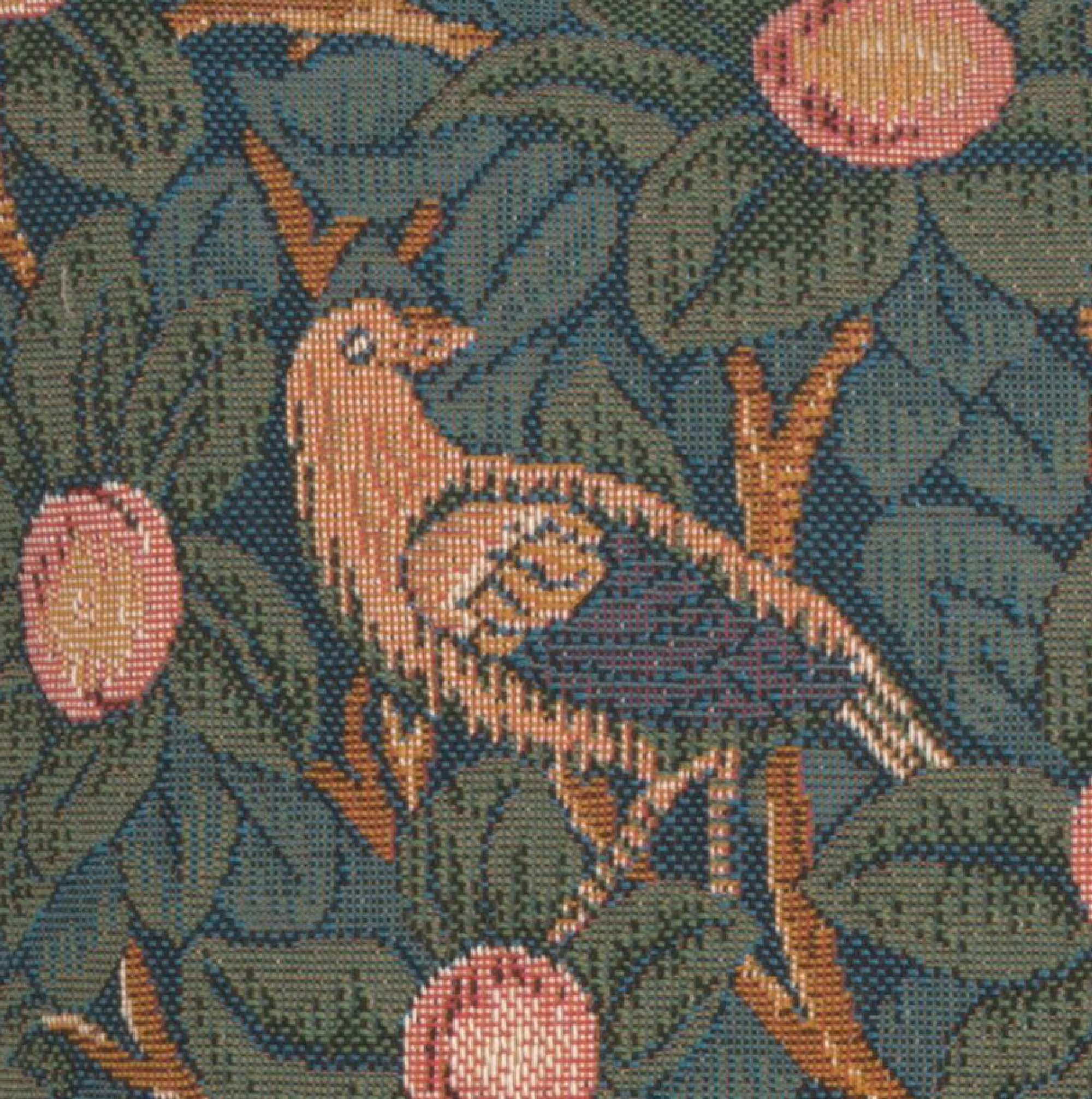 Le Pic Vert French Tapestry Pillow Cover 14x14 Cotton Jacquard Woven Cushion Cover