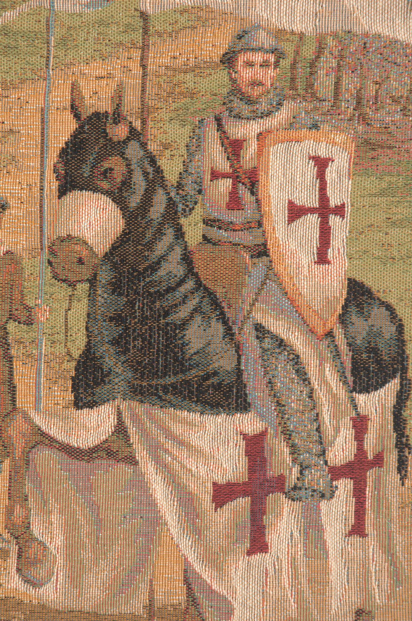 Templar's French Tapestry Pillow Cover 19x19 Inch Cotton Jacquard Woven Cushion Cover