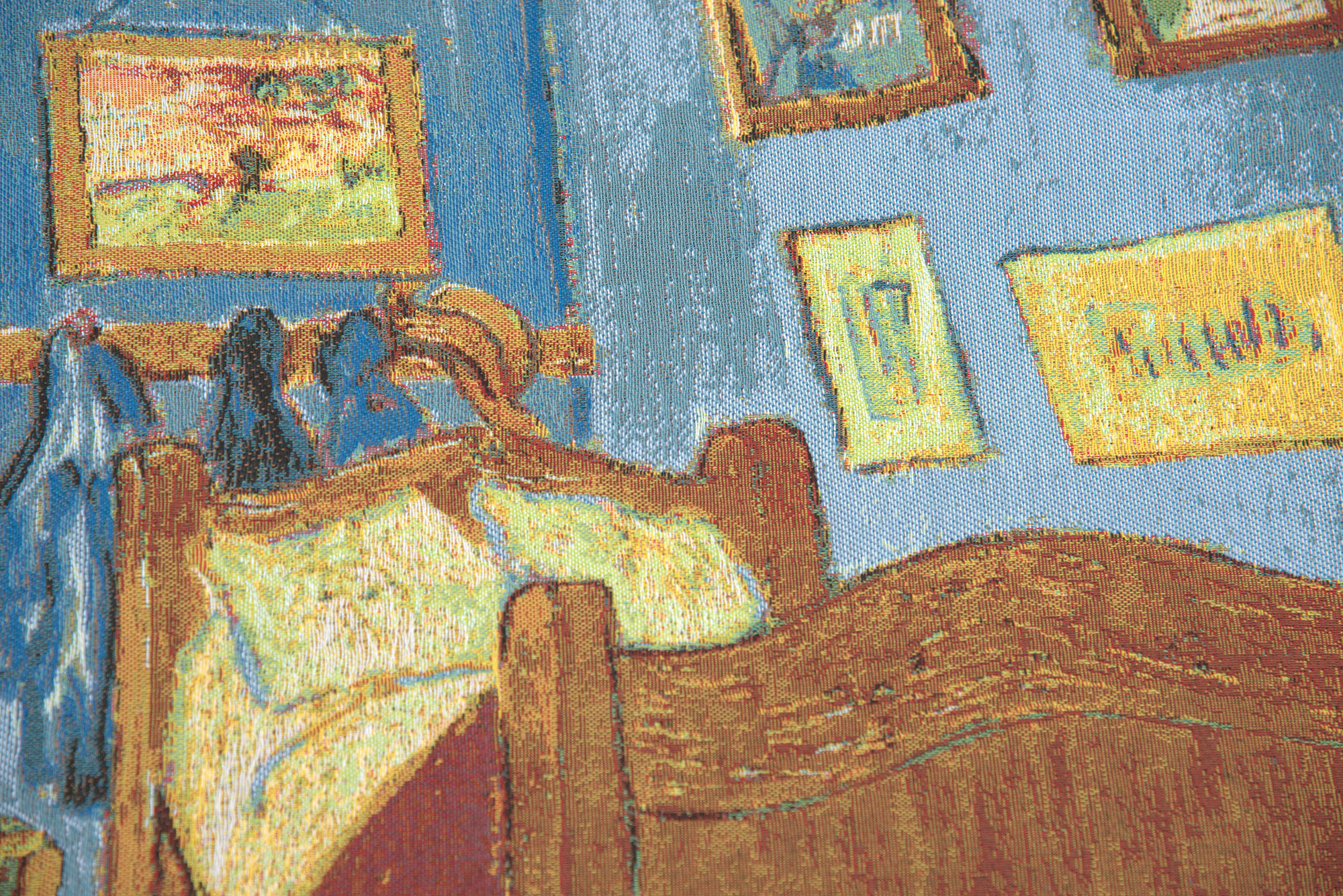 Vincent van Gogh Bedroom in Arles European Tapestry Wall Hanging 28x37 Inch Cotton Jacquard Woven Wall Tapestry