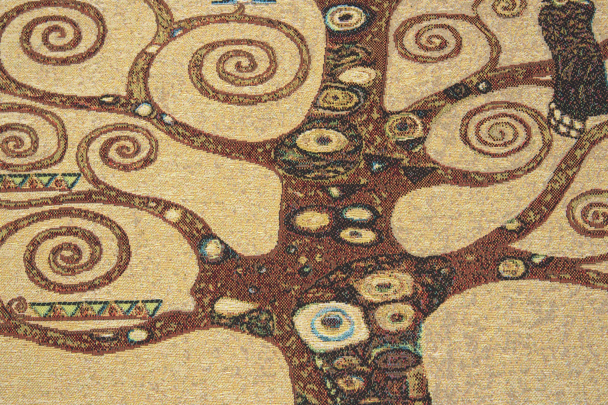 Gustav Klimt Stoclet Tree Vintage Tapestry Wall Hanging 25 x 28 in Art Nouveau Tree of Life Jacquard Woven Wall Art