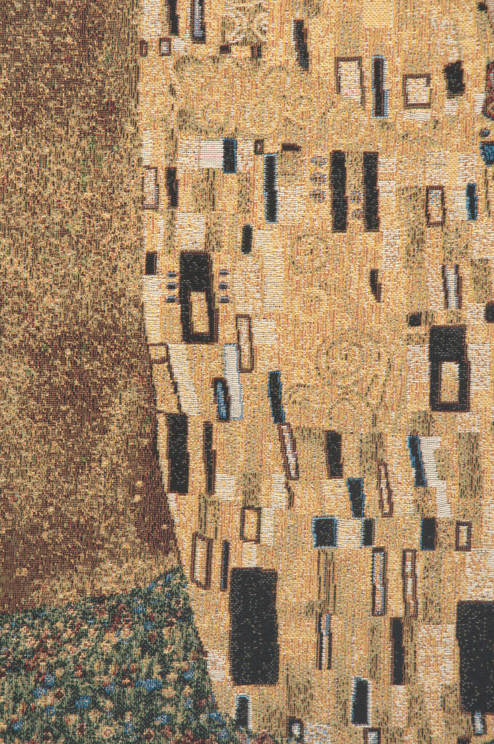 Gustav Klimt Kissed Vintage Tapestry Wall Hanging 28 x 28 in Romantic Art Nouveau Jacquard Woven Wall Art Home Decor