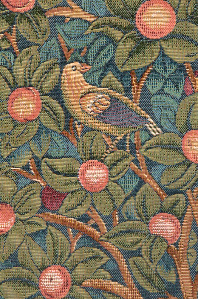 Woodpecker French Tapestry Pillow Cover 19x19 inch Cotton Jacquard Woven Cushion Cover
