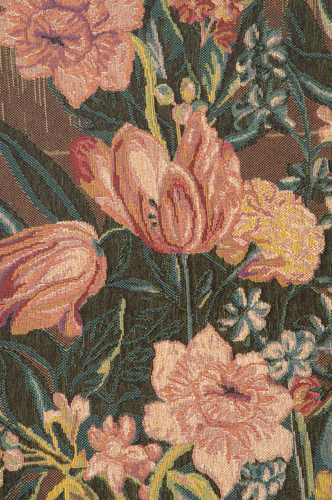 Bouquet Niche French Tapestry Wall Hanging 58x44 Inch Cotton Jacquard Woven Wall Tapestry