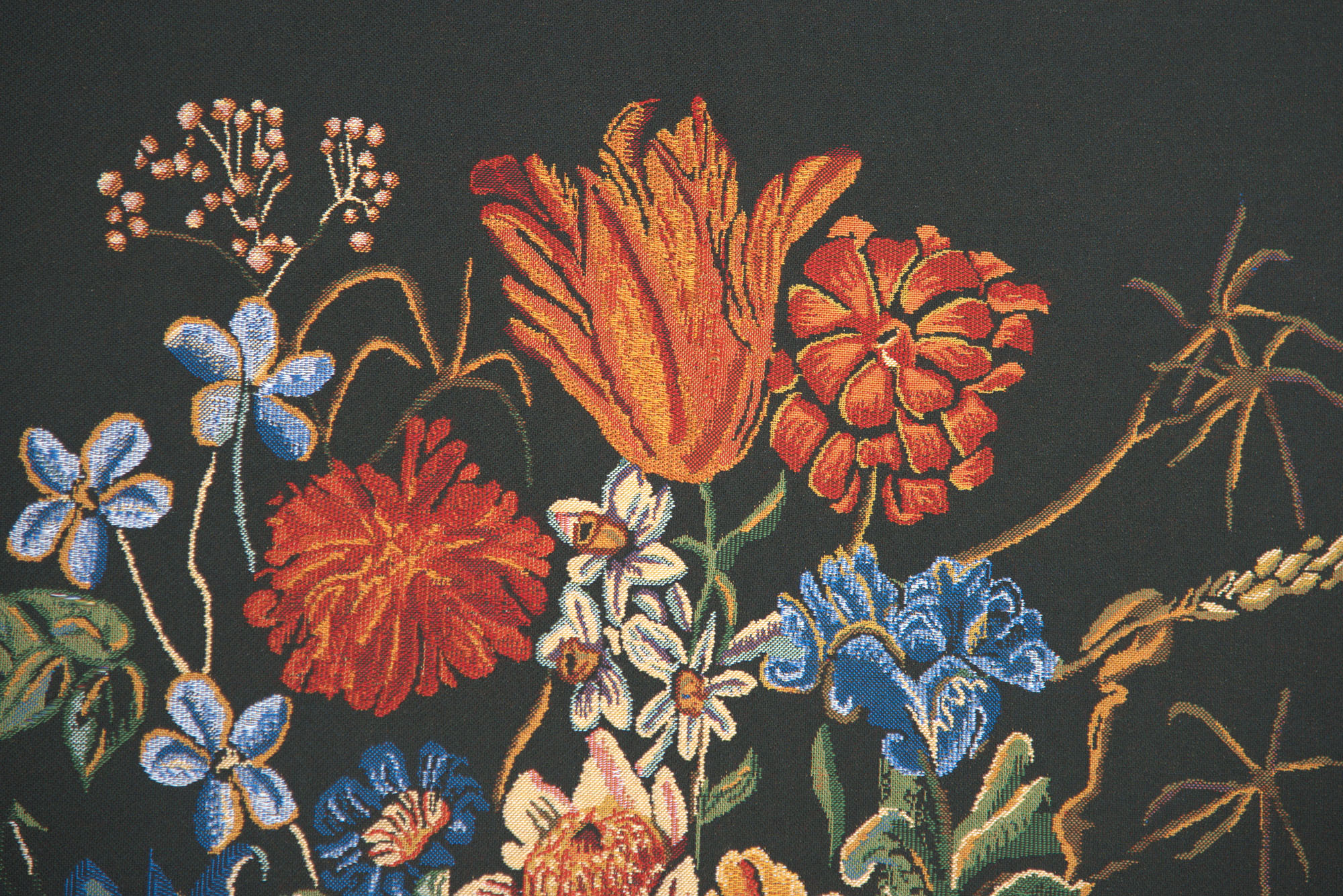 Verendael Terra Cotta Medium Belgian Tapestry Wall Hanging 42x33 Inch Cotton Jacquard Woven Wall Tapestry