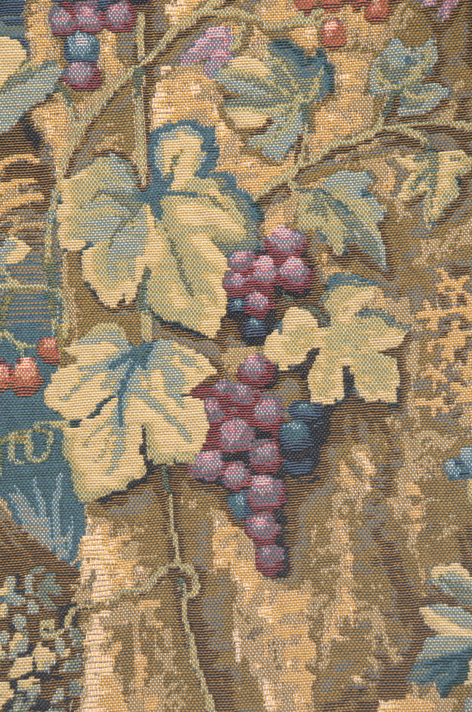 Wawel Timberland Grapes Belgian Tapestry Pillow Cover 17x17 Inch Cotton Jacquard Woven Cushion Cover