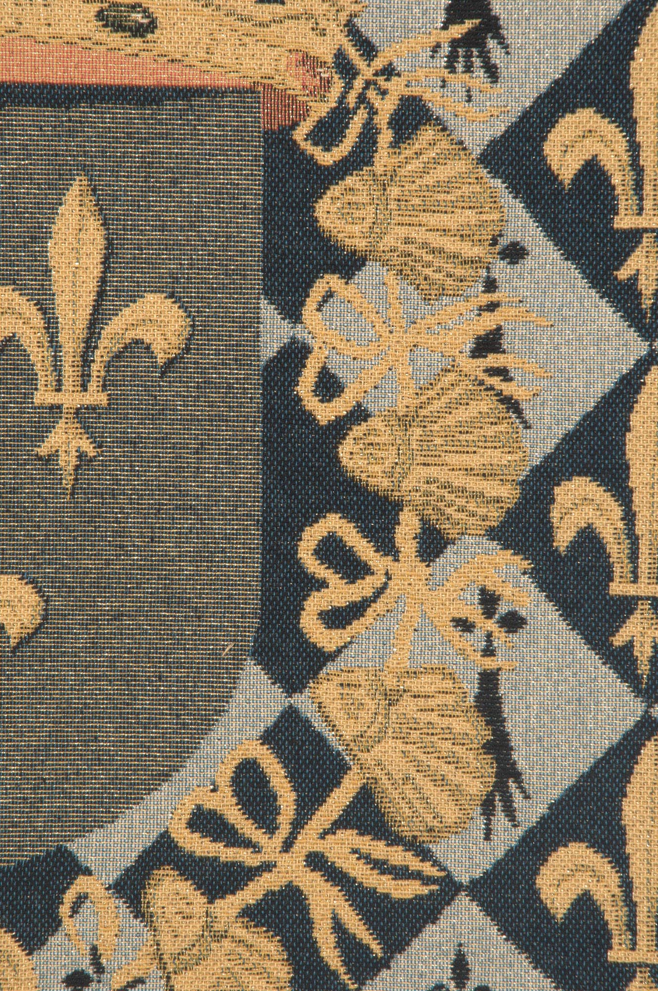 Medieval Crest I Tapestry Pillow Cover 18x18 Inch Cotton Jacquard Woven Cushion Cover
