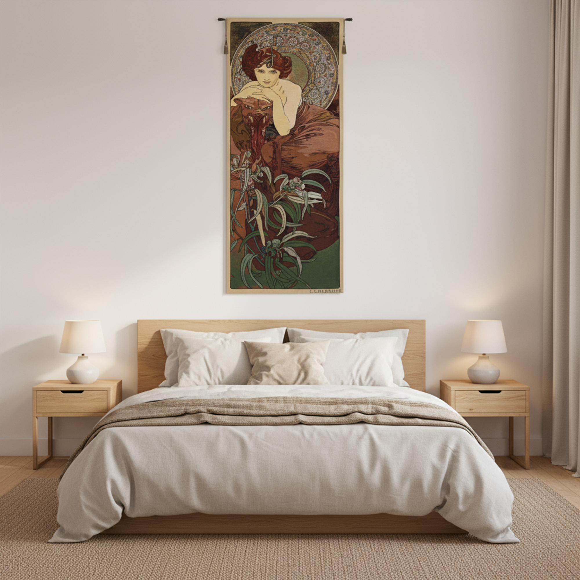 Flemish Garden Landscape Jacquard Woven Wall Art
