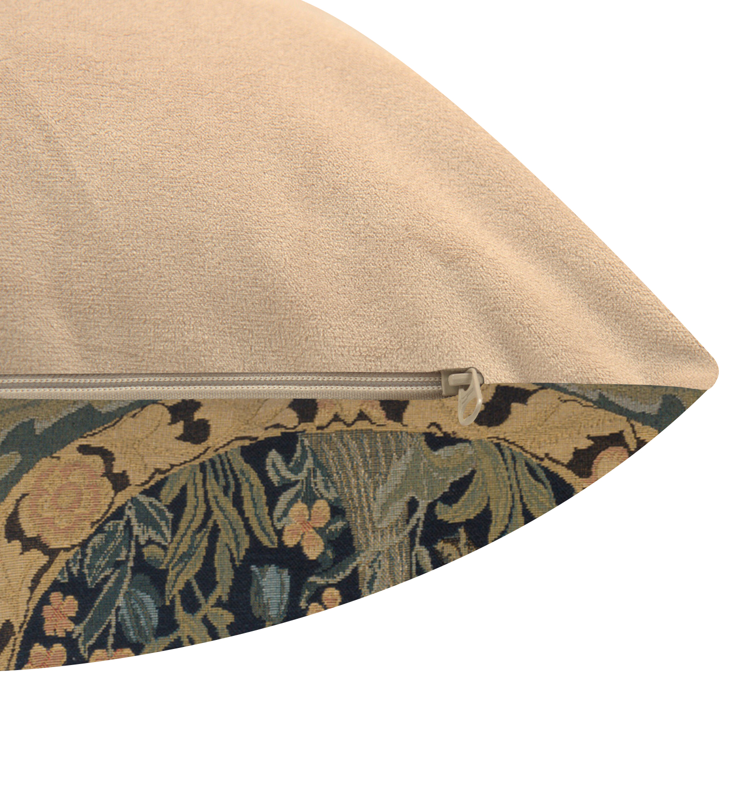 Orange Tree of Life Belgian Tapestry Pillow Cover 18x18 inch 100% Cotton Belgian Jacquard Woven Cushion Cover
