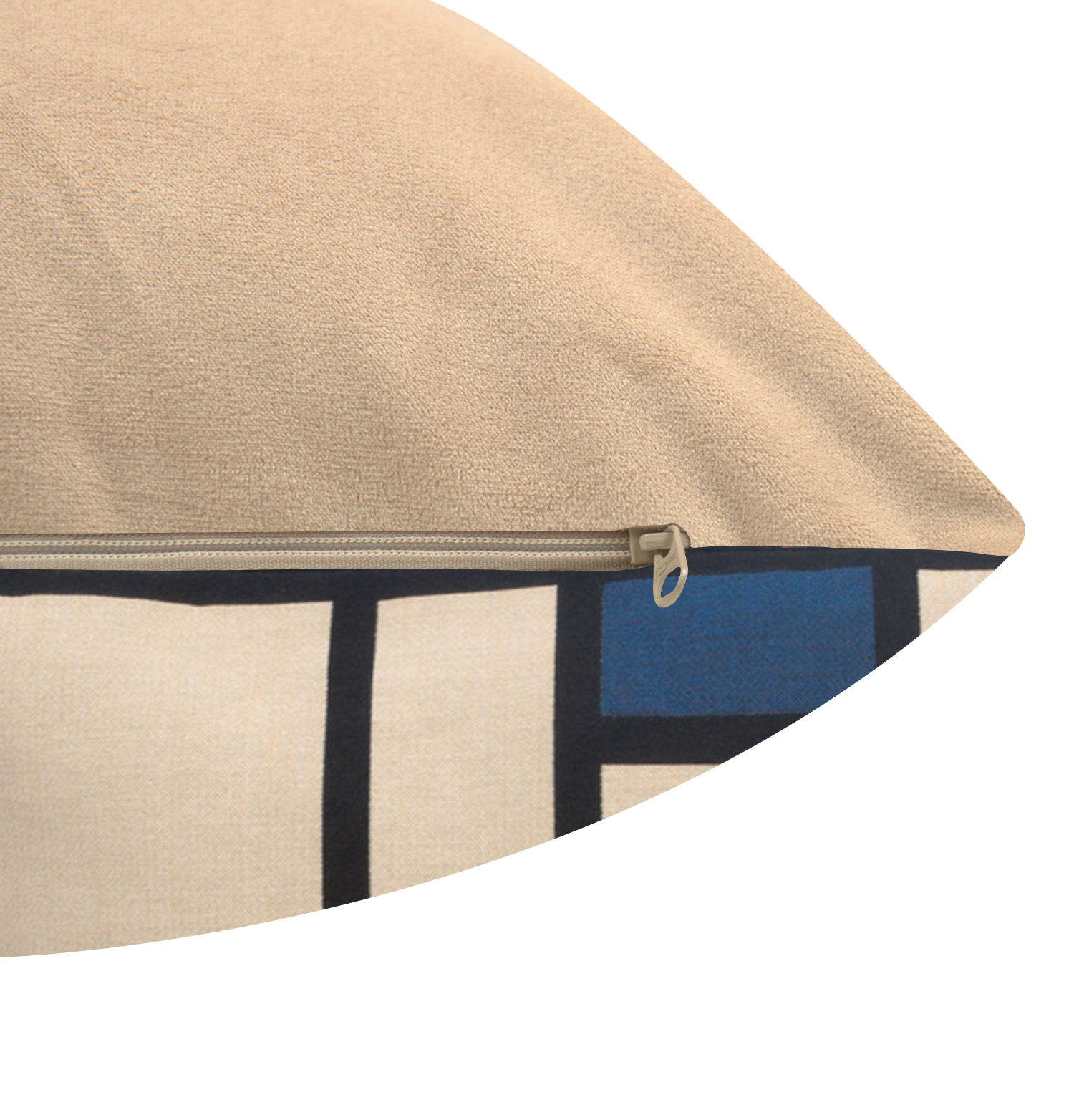 Mondriaan Tapestry Pillow Cover 18x18 Inch Cotton Jacquard Woven Cushion Cover