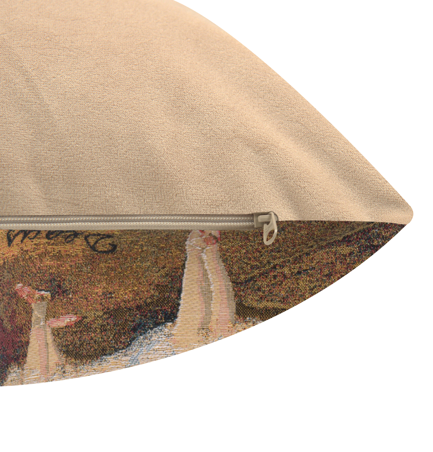 Edgar Degas Deux Danseuses Small Tapestry Pillow Cover 14x14 Inch Cotton Jacquard Woven Cushion Cover