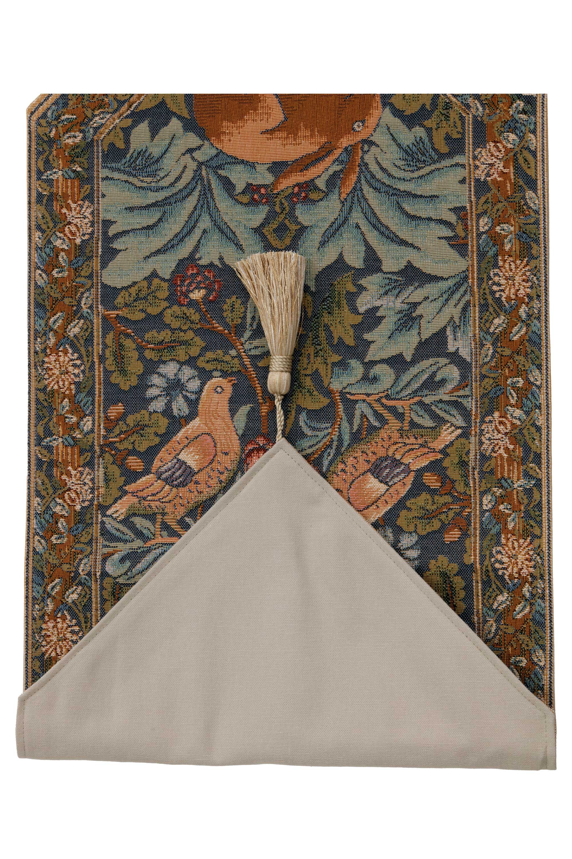 Brother Rabbit Small French Jacquard Woven Table Runner 35x14 Inch Arts Crafts Decor