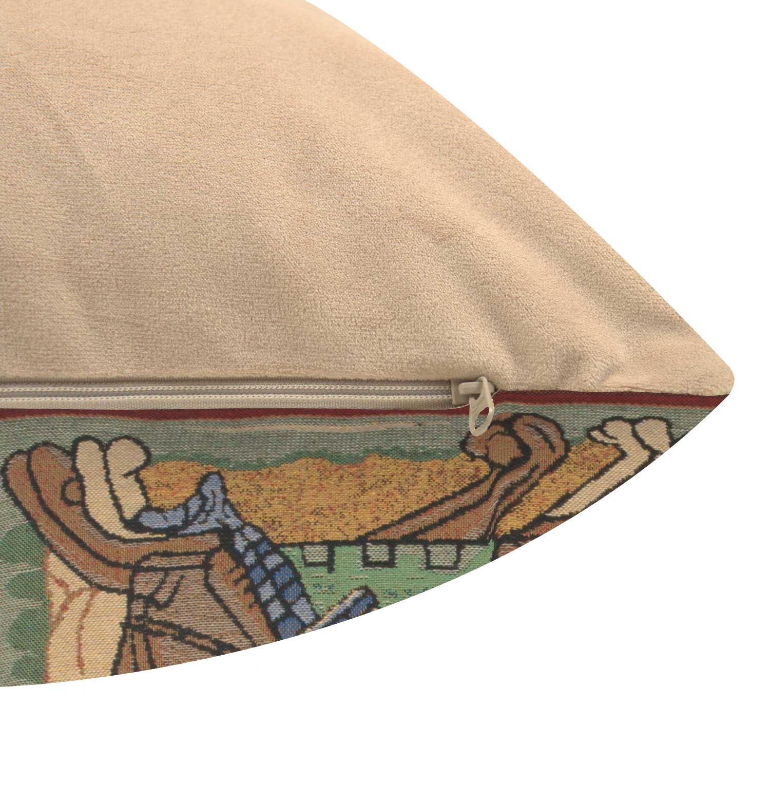 Gregoire II Belgian Tapestry Pillow Cover 16x16 Inch Cotton Viscose Polyester Cushion Cover