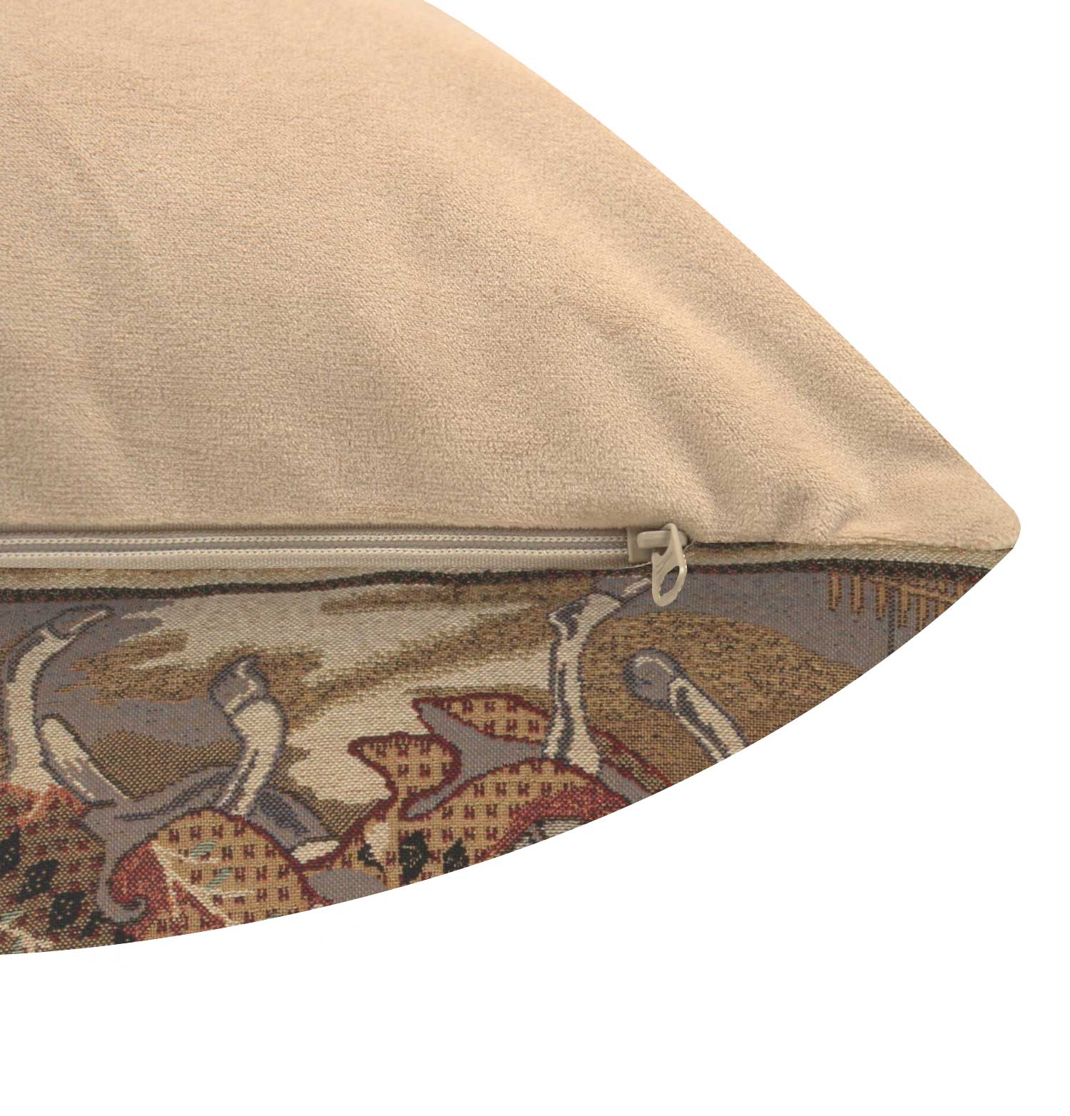 Medieval Knight of Siena Tapestry Pillow Cover 16x16 Inch Cotton Jacquard Woven Cushion Cover