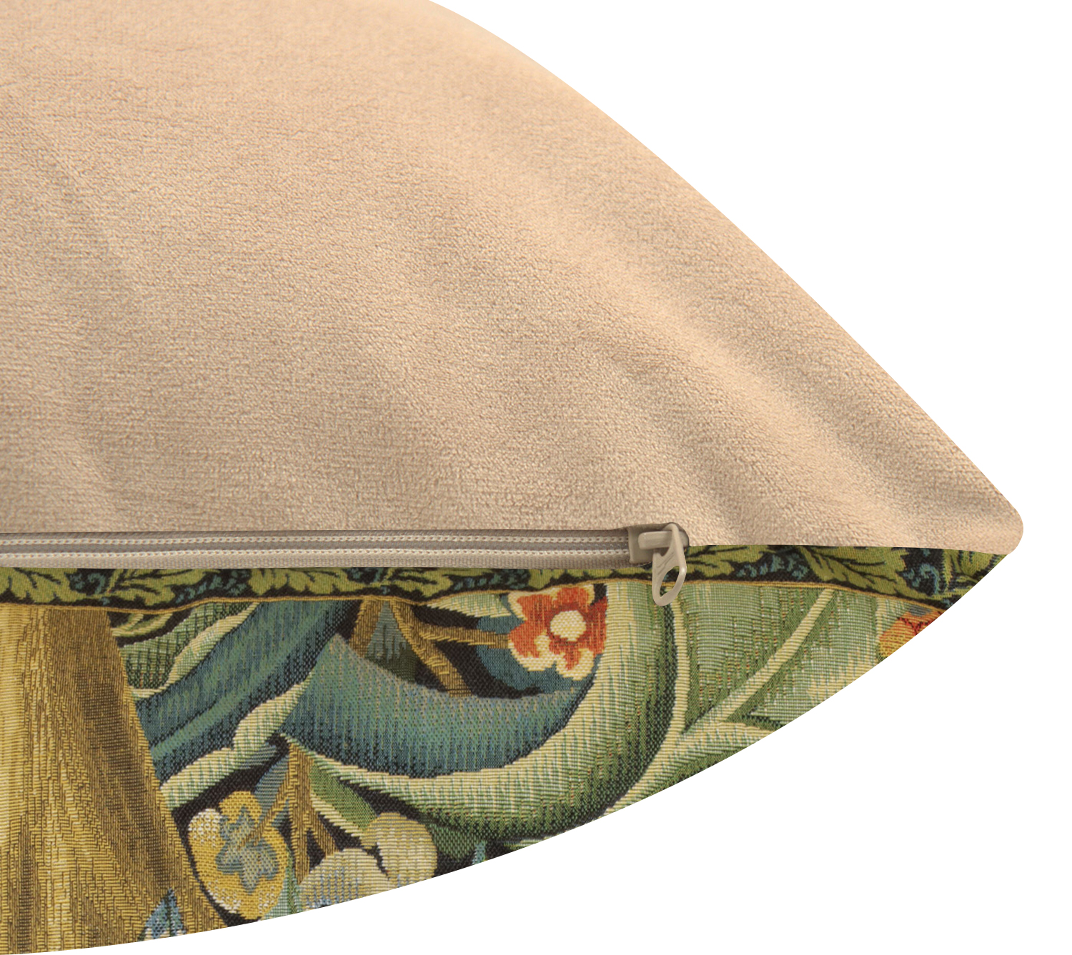 Black Woodpecker Left Belgian Tapestry Pillow Cover 18x18 inch 100% Cotton Belgian Jacquard Woven Cushion Cover